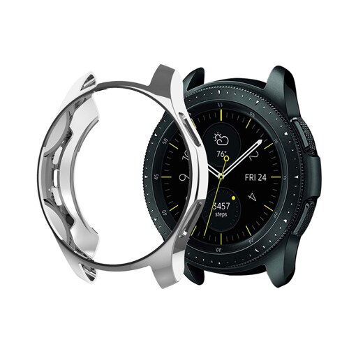 Watch Case for samsung Gear S3 Frontier Galaxy watch 46mm/42mm case TPU plated All-Around protective Cover watch Accessories: silver / for Gear S3 Frontier