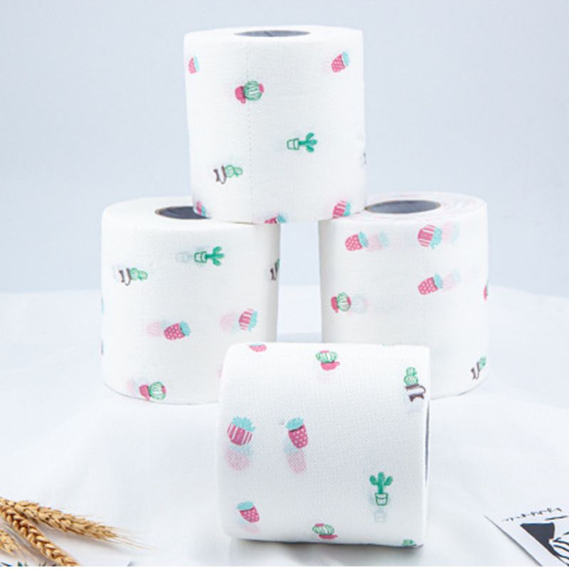 Papier toaletowy z zabawnym nadrukiem wzór 2 warstwy 250 arkuszy papkowaty drzewnej rolkę papieru bezzapachowa tkanka robić kuchni domowej