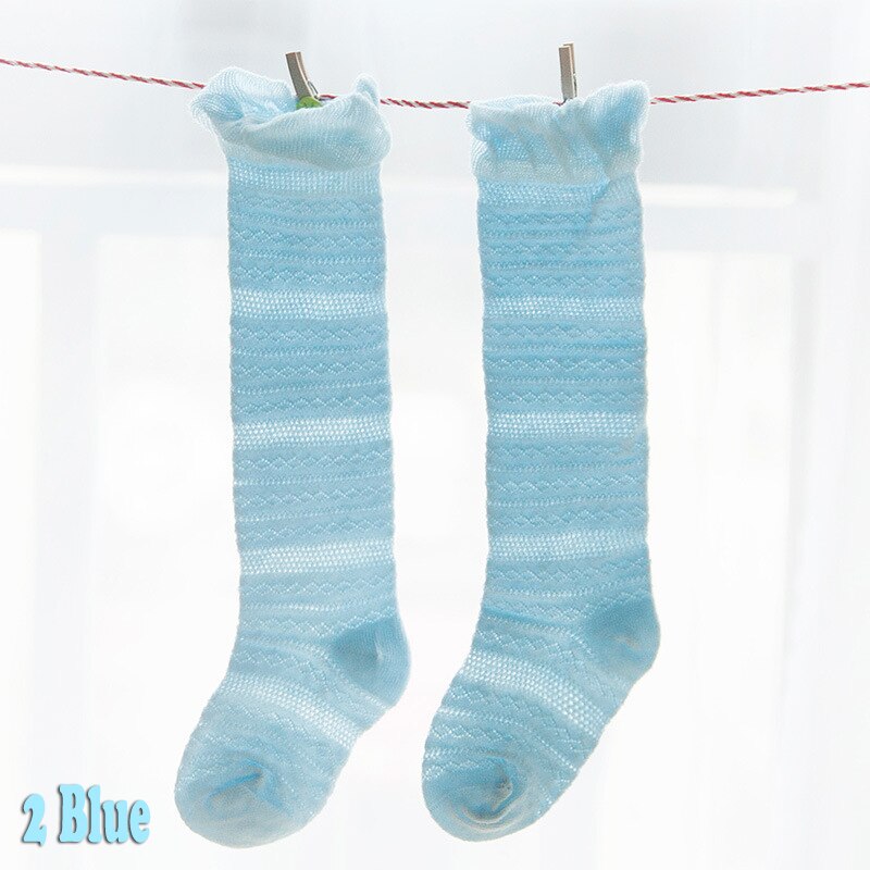 Unisex nyfødt barn knæhøj sok baby pige dreng sokker anti slip søde solide benvarmere til nyfødte spædbarn varm lang sok