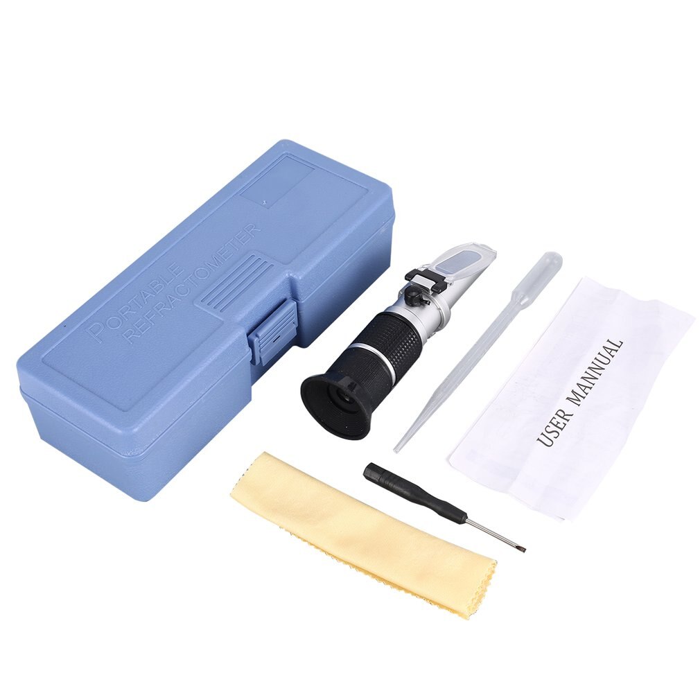 Refractometer 0-90% Optical Sugar Food Beverages Drink Juice ATC Content Meter Tool Test Handheld Measuring Tester