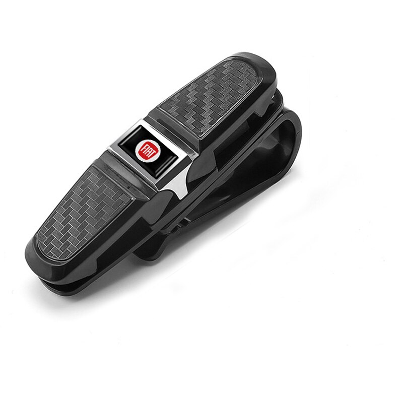 Pince de rangement de lunettes de voiture ABS, pince de rangement de lunettes de soleil, pince de billet de carte pour Fiat 500 Ducato Tipo Panda Bravo Doblo Stilo Freemont accessoires: 1Pcs-Fiat