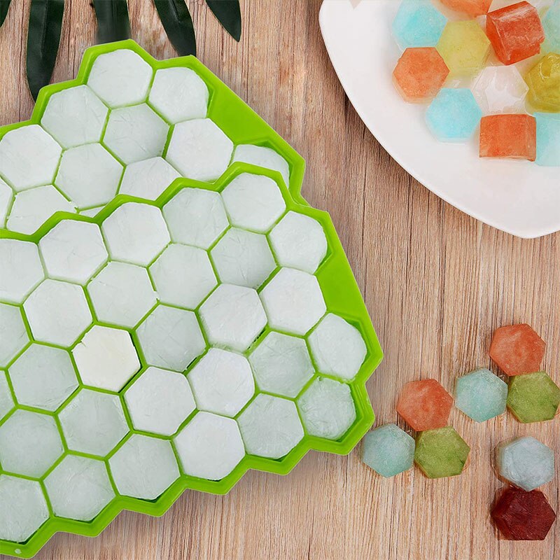 Cavity Ice Cube Tray Honeycomb Ice Cube Mold Food Grade Flexible Silicone Ice Molds for Whiskey Cocktail/