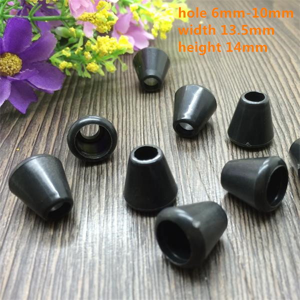 cord end in shiny black color spring string stoppe... – Vicedeal