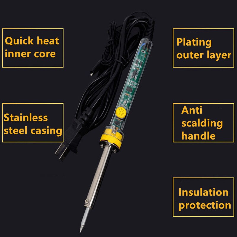 Pyrography Tools Kit Handmade Sealing Machine Line Iron Leather Electric Soldering Iron Handmade Pyrography Tools Kit