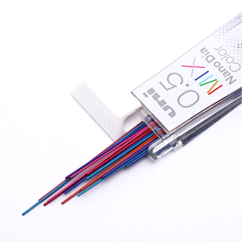 Japan uni nano dia farve 0.5-202 ndc farvet mekanisk blyant fører genopfyldning 0.5mm skriveartikler 202 ndc
