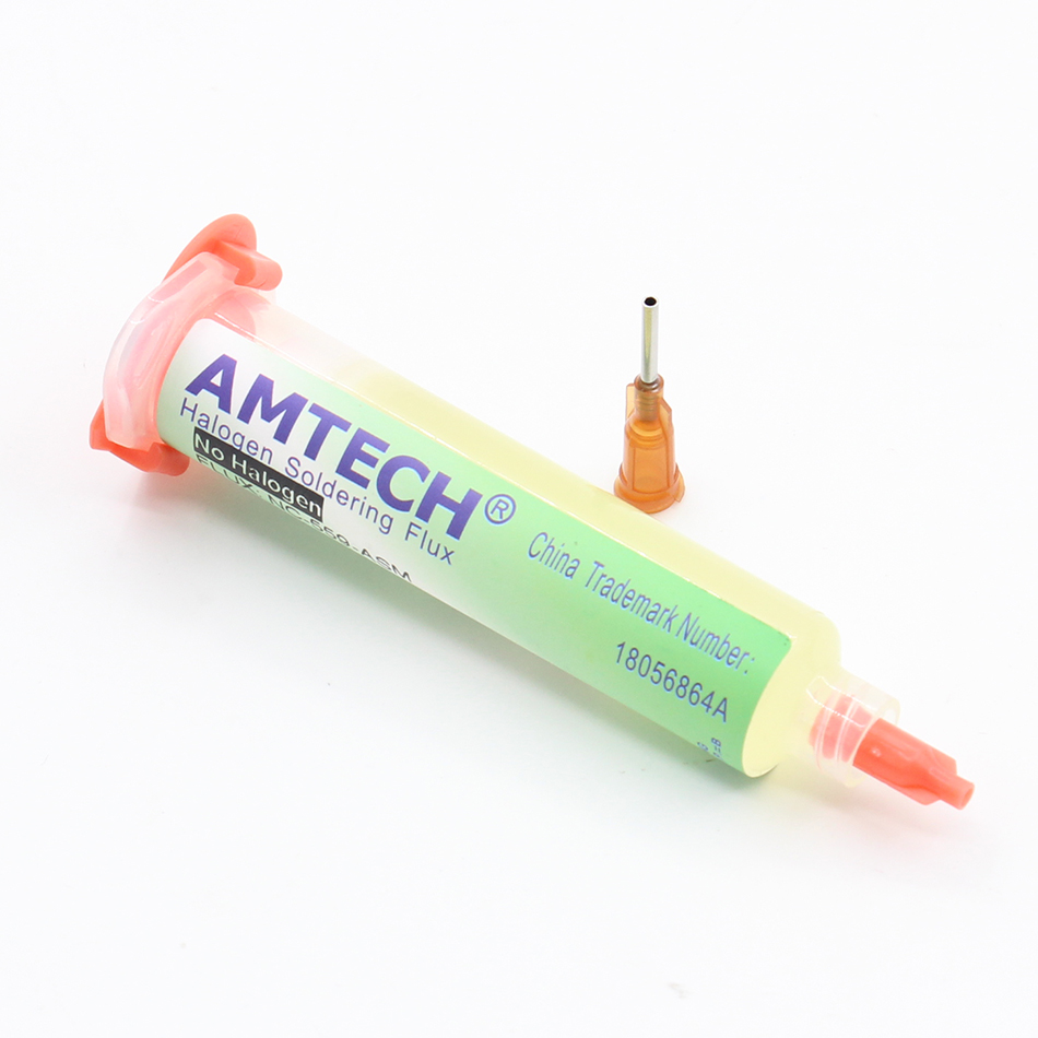 2Stck 100% AMTECH NC-559-ASM Lot Fluss Reinigung-freies niedrig-rauch BGA Lözehn Bahnhof häufig verwendet + Aluminium Putter + Nadeln