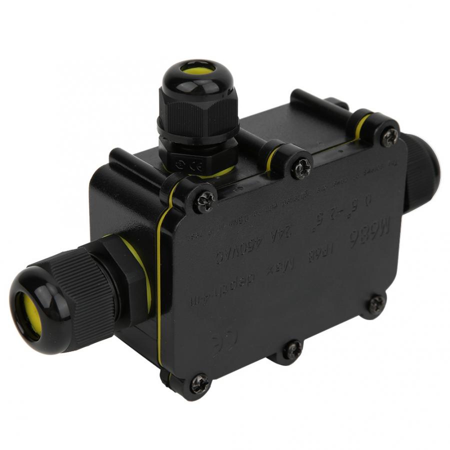 IP68 Plastic Junction Box 4m Underwater Electronic Connection Case T100 450VAC 24A UL94V-2 Junction Box