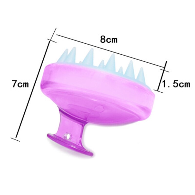 Brosse à cheveux en Silicone pour shampoing, Spa, tête de corps, Massage du cuir chevelu, douche, peigne de lavage, nettoyant pour le corps, nouveauté