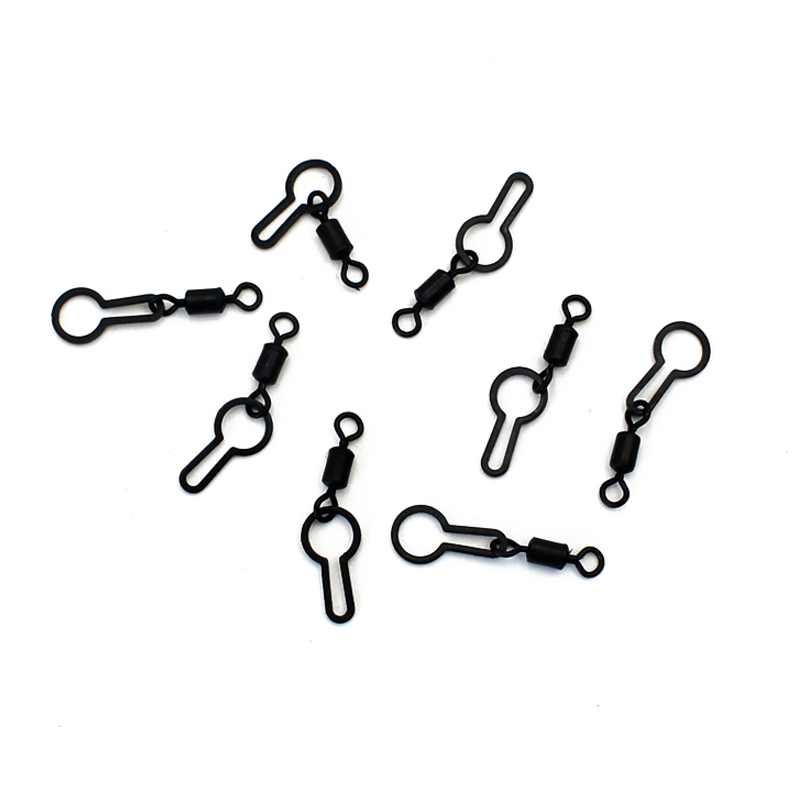20 stk karpefiskeri tilbehør micro pva mesh taske clips til agn boilies taske stik clips bøjle spænde til karpe feeder grej