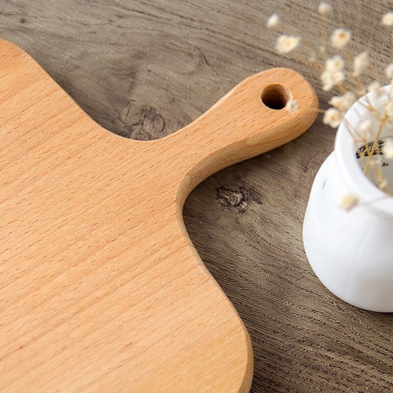 Ronde Houten Snijplank Keuken Snijplank Met Handvat Massief Houten Voedsel Board Pizza Brood Fruit Kan Hangen Snijden board