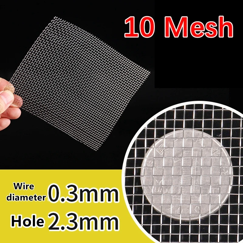 4-500 mesh metalen filternet van voedingskwaliteit 304 roestvrij staal voor thuis, keuken, water, voedsel, bonenpoeder, oliefilter, filtratie: Blauw