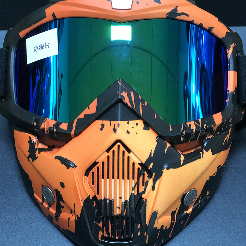 Fahrrad brille Maske Motocross Brille MTB ATV MX UV-Schutz wind dicht Anti-Fog-Schutz abnehmbar verstellbar Gafas Protectoras: Grau