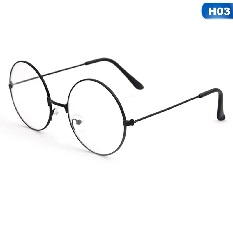 Lunettes rétro rondes plates, accessoires de photographie, monture métallique, nouvelles couleurs, directe: 3