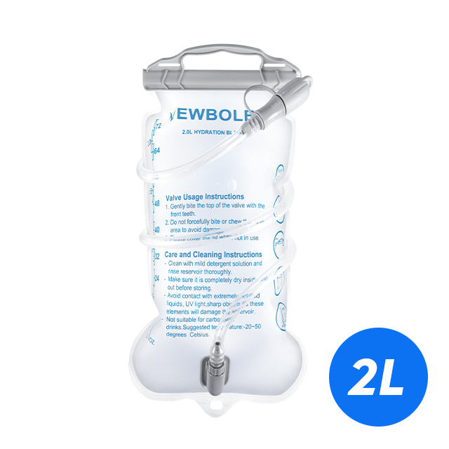 NEWBOLER Water Bag Reservoir Water Replenishment Bag Storage Bag Without Bisphenol 1L 1.5L 2L 3L Running Sports Tank Backpack: GRAY