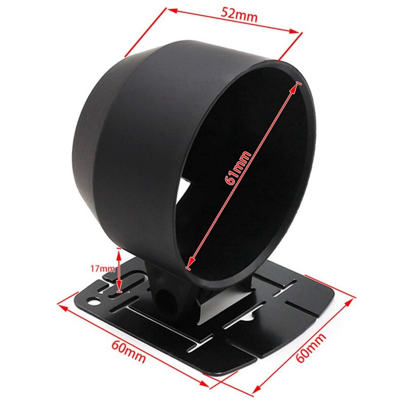 -Plastic Beugel Racing Mount Auto Modificatie 60Mm Gemodificeerde Instrument Cup Instrument Rack