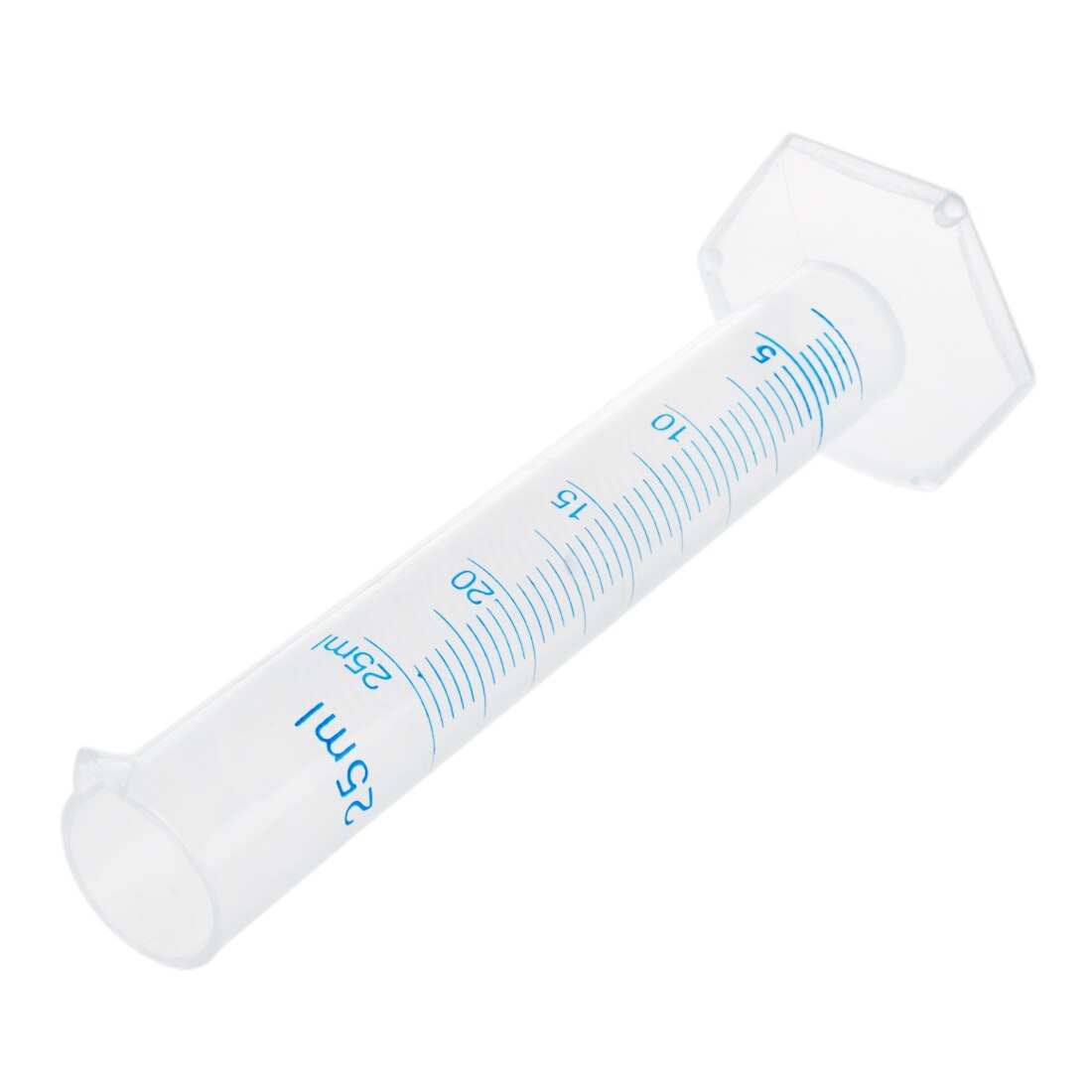 25ml genomskinlig plast graderad cylinder-scll