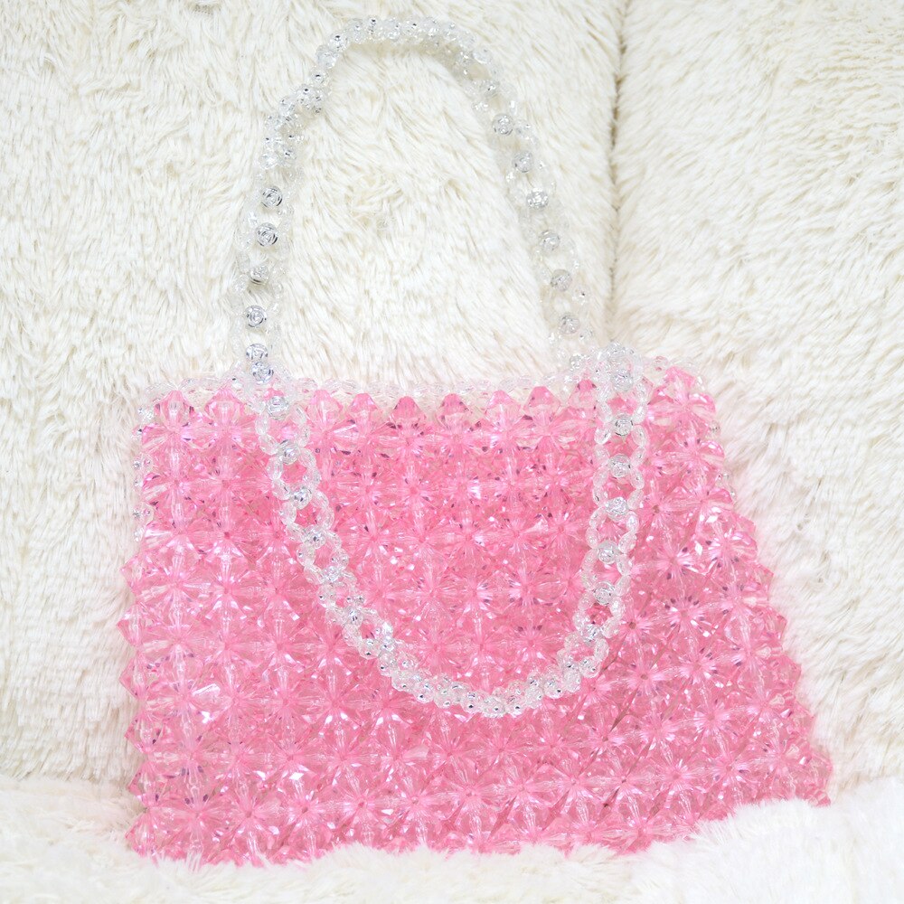 Mode Honderd Dames Handtas Acryl Kralen Pure Hand Geweven Kralen Vrouwelijke Tas: 2