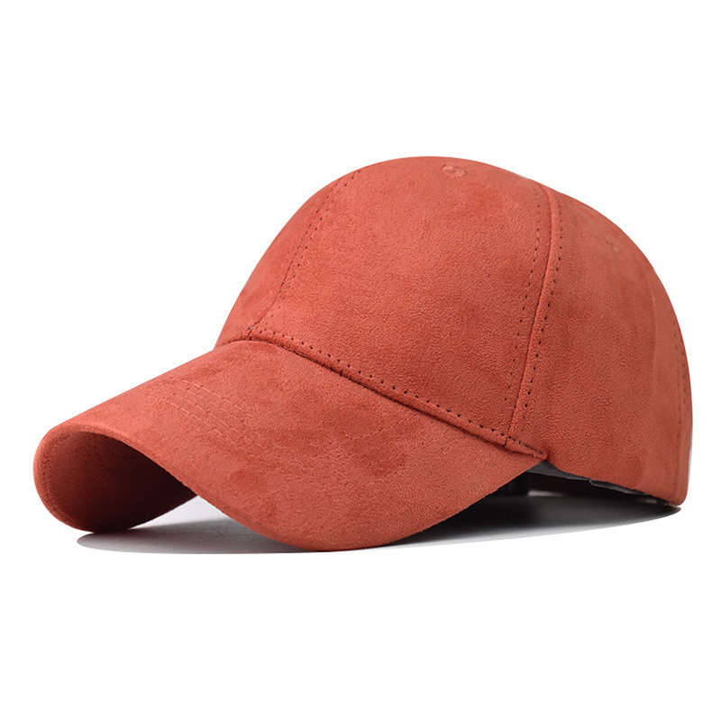 FS 2022 Grün Gelb Luxus Wildleder Baseball Hütte Für Männer Frühjahr Wilde schlicht Frauen Kappe Gekrümmten Traufe Warme Gesicht Kappen gorras hombre: Orange Baseball Deckel