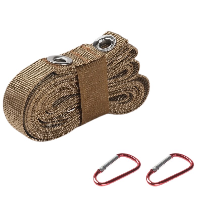 3.15m High Nylon Extension Cord Rope Multifunction Outdoor Camping Tent Canopy Lanyard Hanger Campsite Strap Camp: Khaki