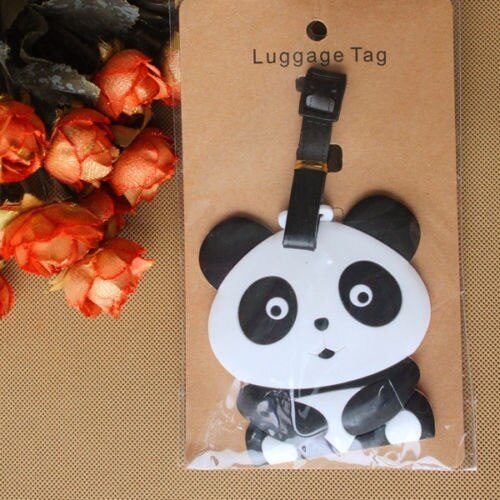 Panda Bär Gepäck Tag Label Koffer Tasche ID Tag Name Adresse Tag