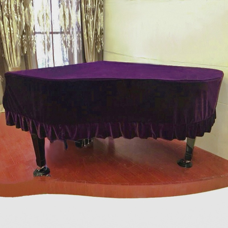 Goldenen Samt Klavier Cover Klavier Abdeckung Grand Klavier Cover Klavier Abdeckung Präzision Bass Pickup Abdeckung Schwarz Tastatur Staub Abdeckung