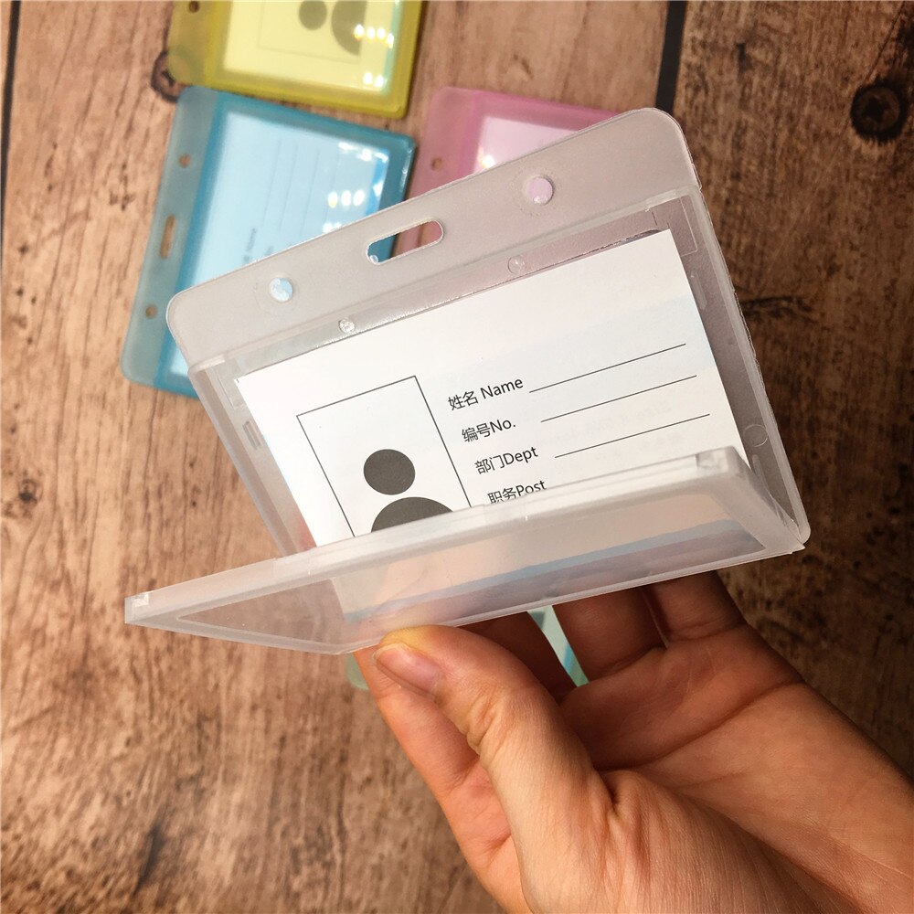 2 szt. Wodoodporna trwała paczka twardego plastiku uchwyt na identyfikator pielęgniarka szkoła wejście strażnik karta klucz ID etykieta z imieniem