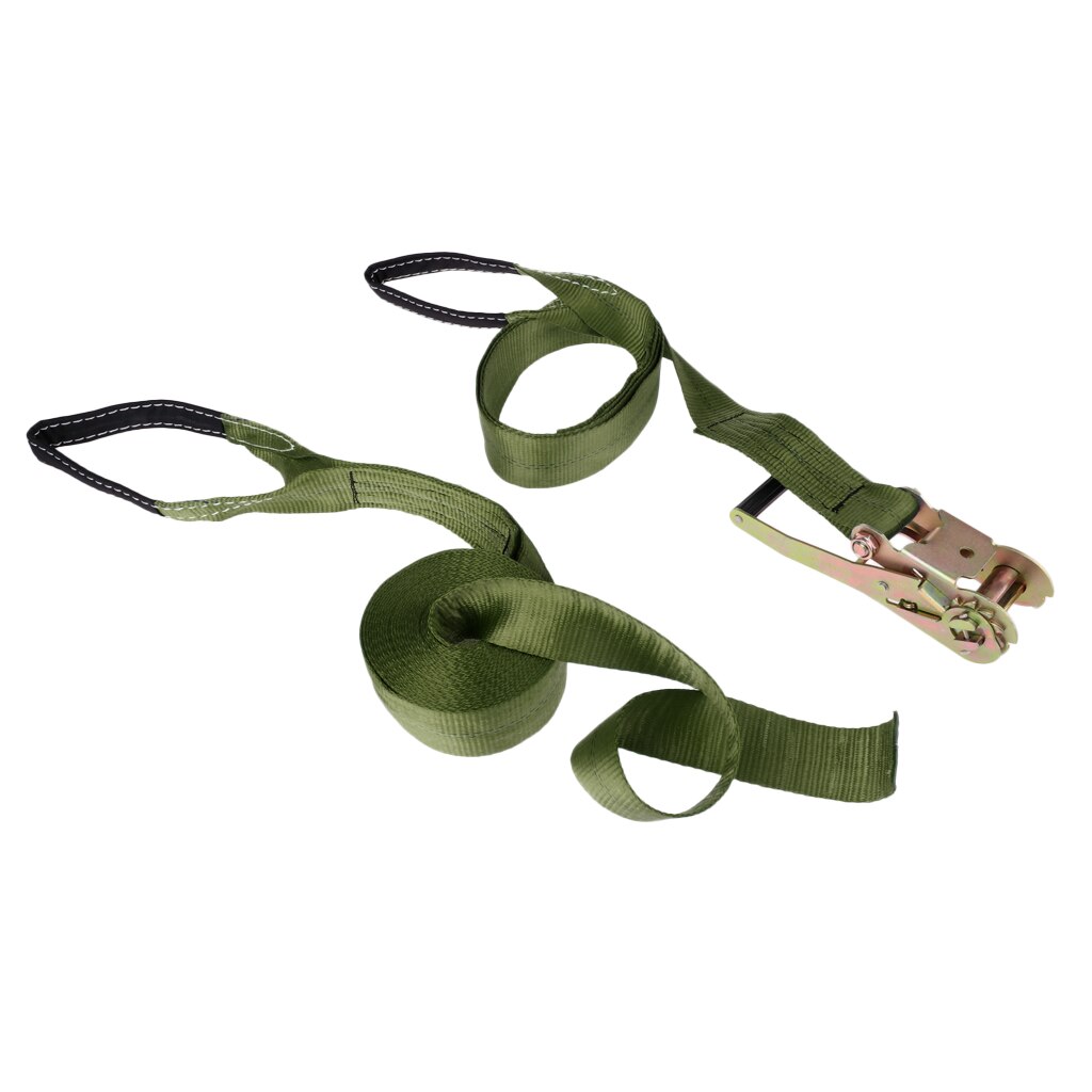 Kit de Slackline de alta resistencia, cuerda ajustada y trinquete de tensión para jardín, patio trasero, Camping al aire libre, fiestas de cumpleaños, 36 pies x 2&#39;&#39;: Army Green 