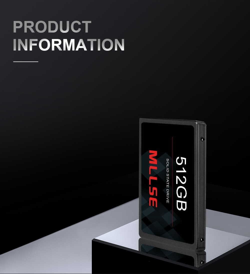 MLLSE SSD 256GB 512GB 1TB 2.5'' SATA III SSD TLC 500MB/S Internal Hard disk drive for Laptop Desktop and Server