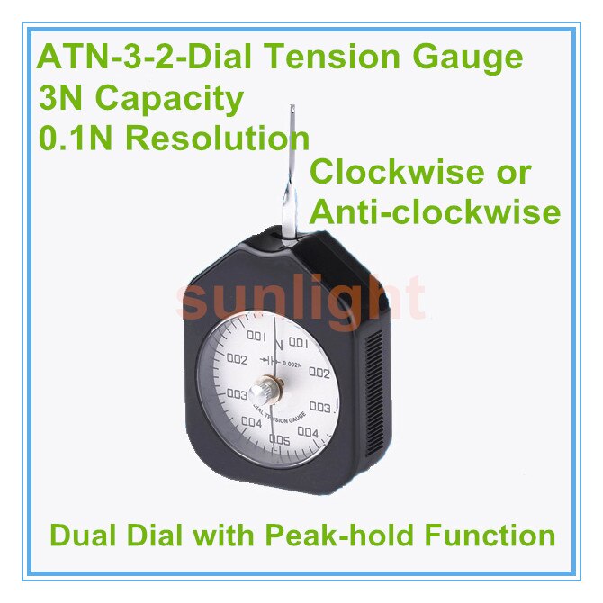 Peak-hold 3N Analoge Spanningsmeter met 0.1N Resolutie ATN-3-2