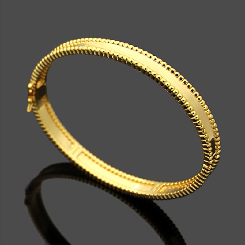 Sieraden geven vrouw manchet armband roségoud roestvrij staal eenvoudig roestvrij staal populaire koreaanse armband luxe: Goud