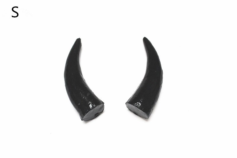 Bandeau de corne de taureau en plastique | Bricolage, corne de boeuf artificiel noir, accessoires de bricolage, accessoire d'halloween, matériel de bricolage: Bull horn  S