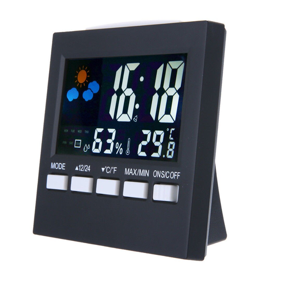 PROXE 725010 weerstation met wekker, zwart Klimaat/energie (overig) kopen