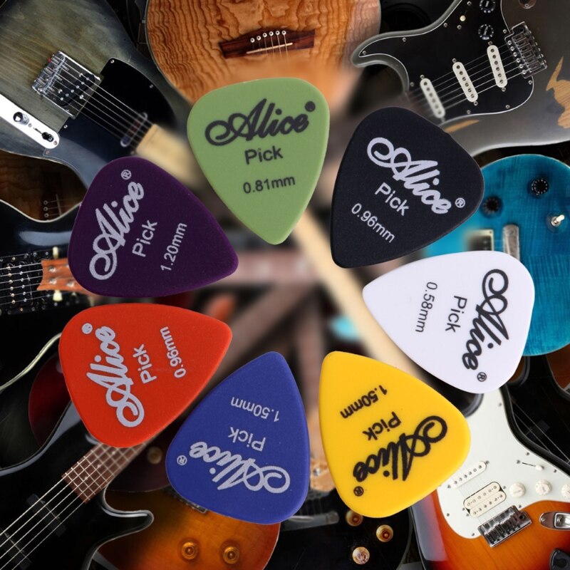 Plectres de guitare électrique acoustique, pièces, différentes épaisseurs, avec boîte de sélection, 100