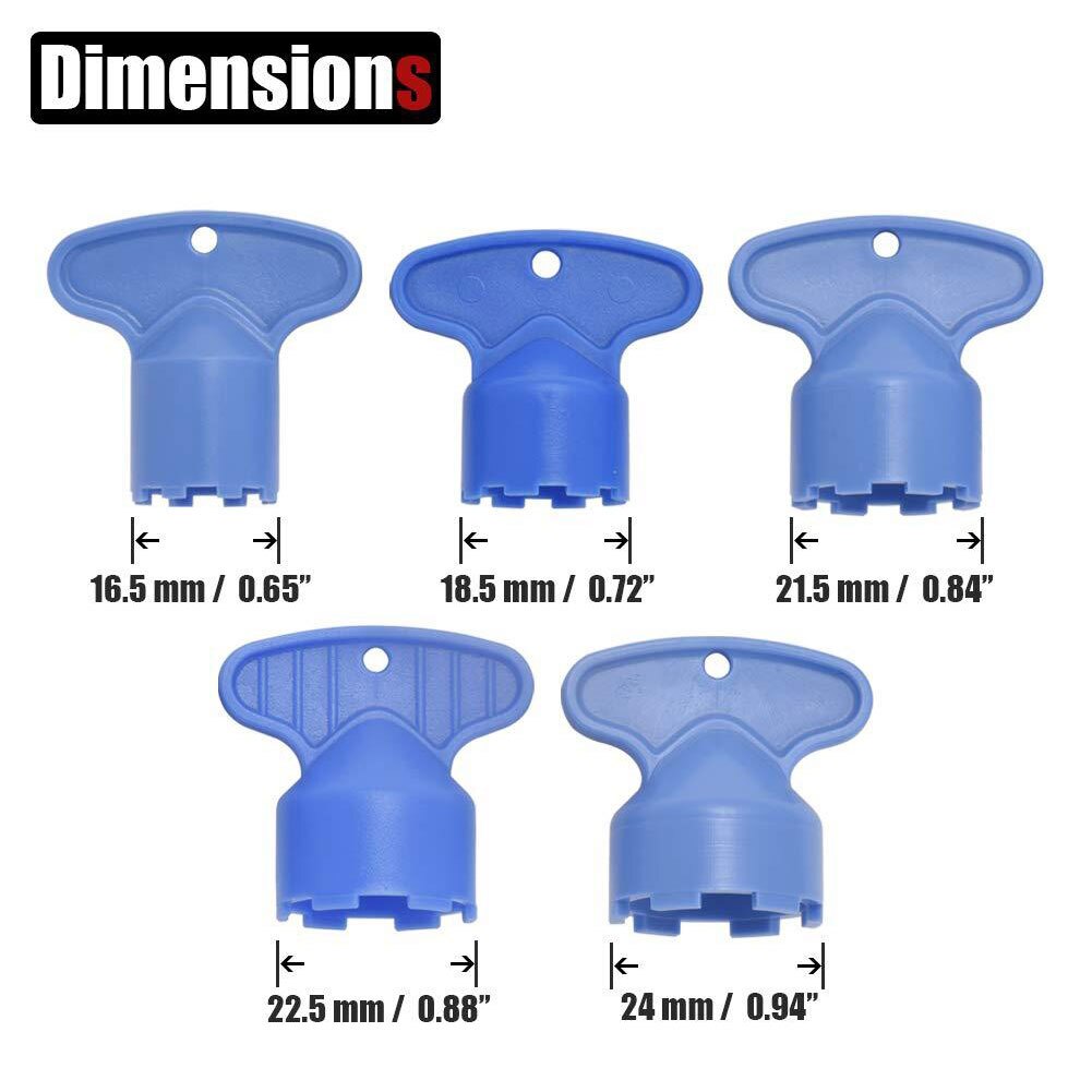 10 pièces cuisine bassin remplacement robinet aérateur clé ABS accessoires maison salle de bain réparation clé Cache enlèvement outil pour M16.5-M24