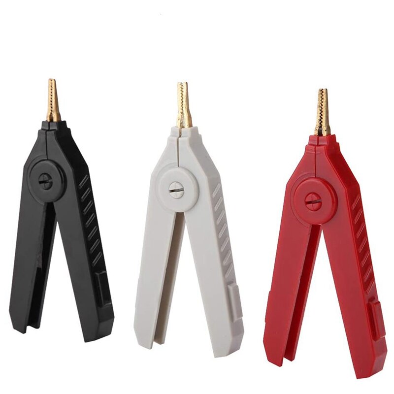 3Stck Alligator Klemmen Kupfer Gold Überzogen Alligator Klemme LCR Kelvin Prüfung Clip 20A Vergoldung Kupfer Alligator Schellen