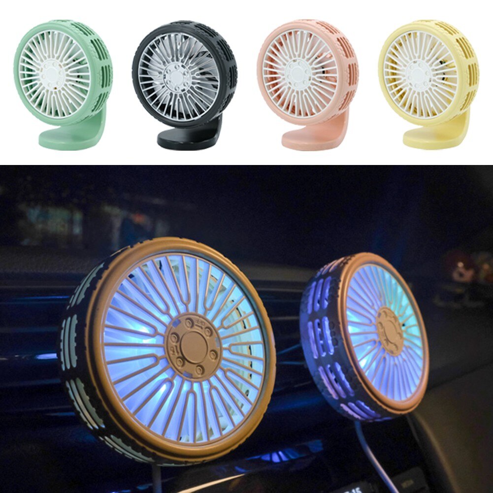 Mini Auto Ventilator Kleine Mini Usb Auto Fan Draagbare Dashboard Fan Auto Air Cooling Dual Auto Accessoires Automotive Goederen
