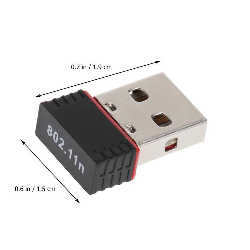 10Pcs Mini PC WiFi Adapter 150M USB WiFi Antenna Wireless Computer Network Portable USB Wifi Receivers Adapter