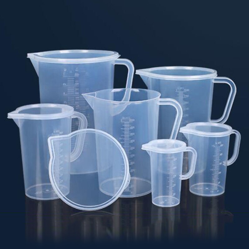 250ml /500ml/1000ml Clear Plastic Graduated Measuring Cup for Baking Beaker Liquid Measure Jug Cup Container Kitchen Tool