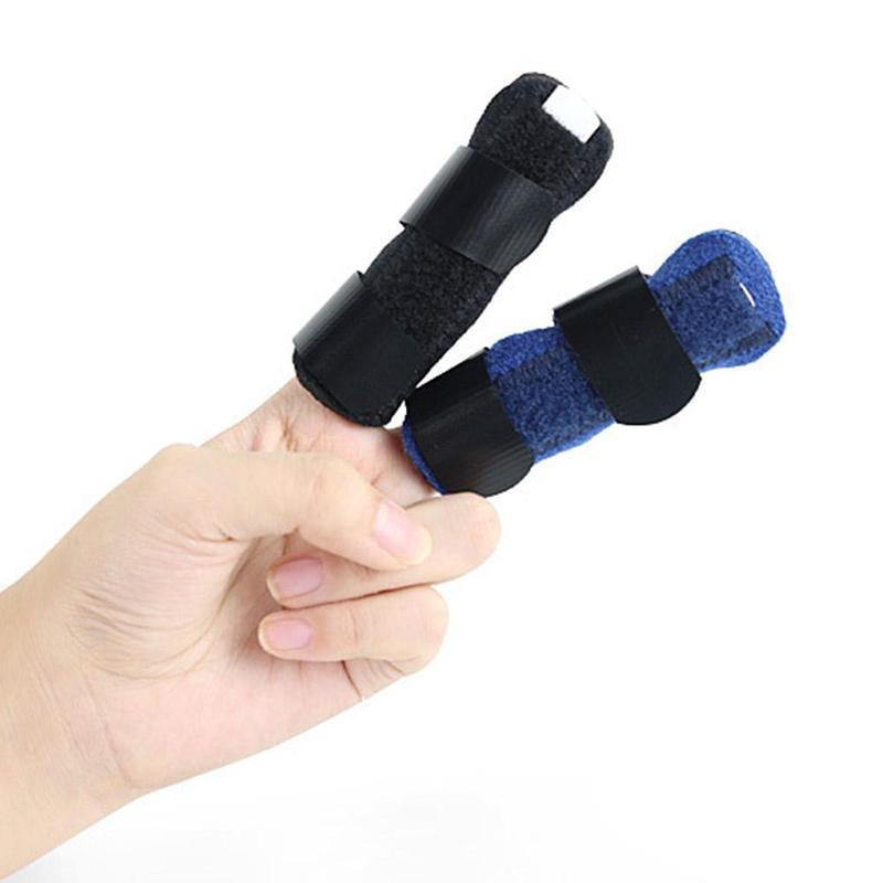 1Pcs Pain Relief Aluminium Finger Splint Fracture Protection Brace Corrector Support With Adjustable Tape Bandage