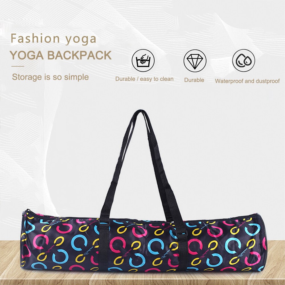 Yogamattetrekk pilates matter bag oxford vanntett bæreveske yoga bag pads ryggsekk bære utendørs treningsstudio fitness messenger bag