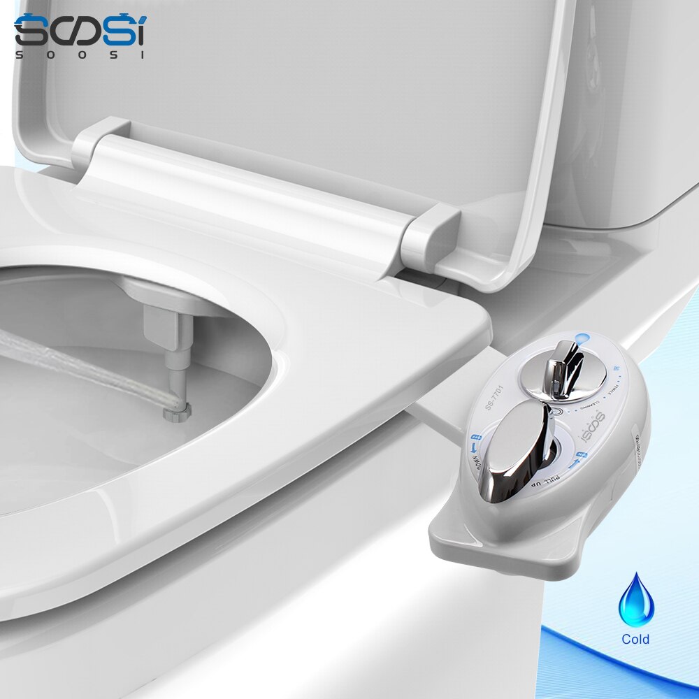 Niet-elektrische Bidet Toilet Seat Anale Enkele Links Handvat SS7701