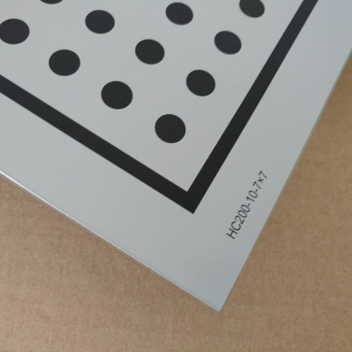High-precision Aluminum Halcon Calibration Board 7X7 Dot Diffuse Reflection Correction Film Optical Test Calibration Board