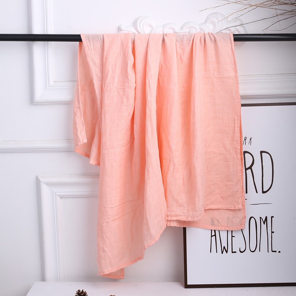 Xcqgh Mousseline Katoenen Baby Inbakeren Deken Bamboe Katoen Inbakeren Wrap Voeden Burp Doek Handdoek Sjaal Baby Spullen 60*60cm: 8 light pink