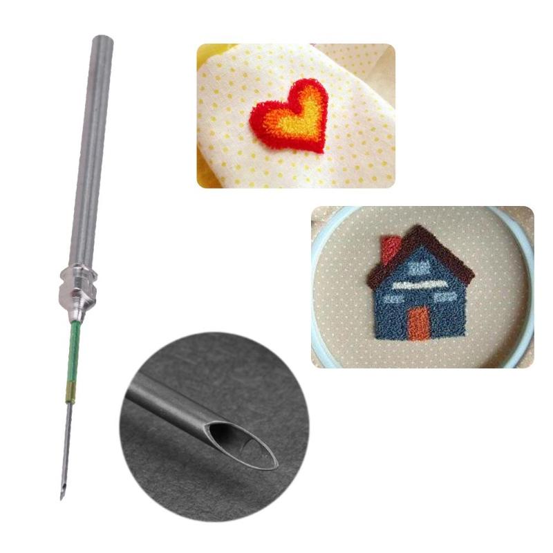 5 uds artesanía Crochet 9 #10 #12 #14 #16 # aguja de tejer bordado Poking herramientas de punto de Cruz
