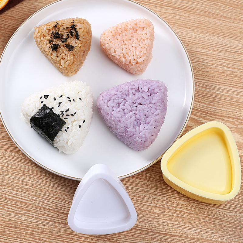 Molde Triangular para hacer Sushi, bola de arroz japonesa, prensa Triangular para comida, DIY, máquina para hacer Sushi, accesorios de cocina