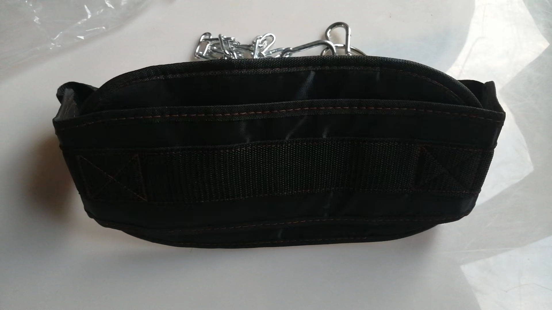 Cintura per sollevamento pesi con catena in metallo più spessa, attrezzatura da palestra per trazioni, bodybuilding, esercizi di muscolazione, crossfit, allenamento fitness