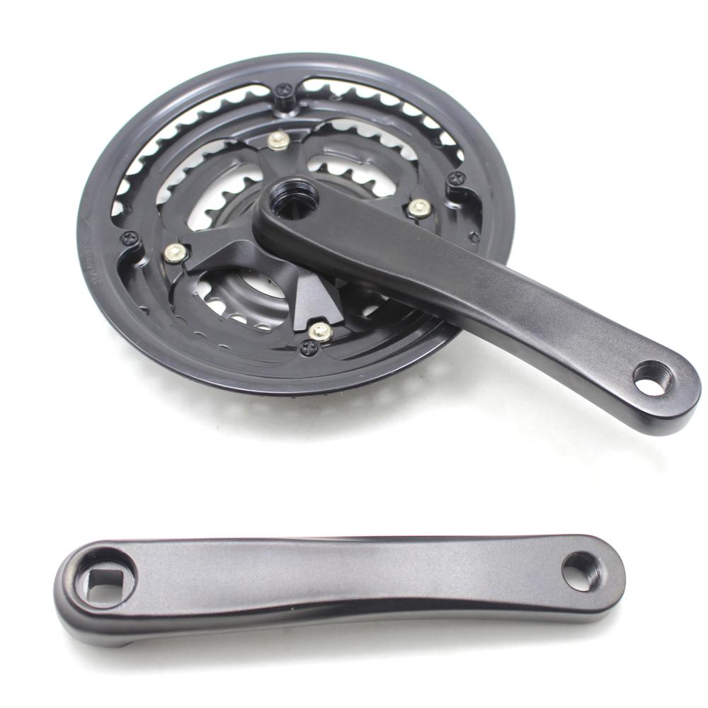 42-34-24T 7/8/9 velocidad platos y bielas de bicicleta de montaña velocidad variable biela de bicicleta set 170mm aleación de aluminio manivela cuadrado agujero piñón bicicleta parte