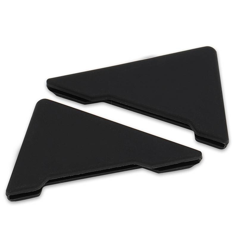 Protectores anticolisión para esquina de puerta de coche, cubierta triangular de puerta delantera de coche, pegatina de seguridad antióxido de silicona, 2 uds.