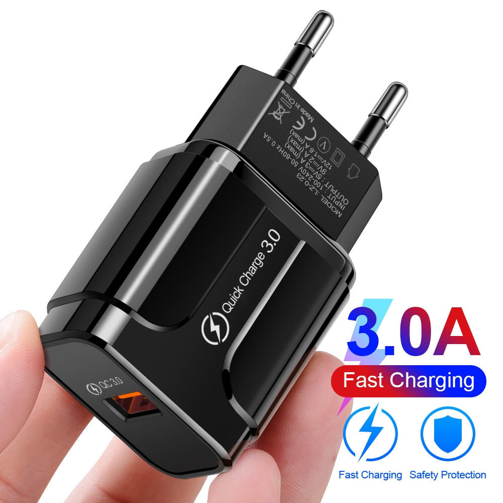 OLAF Quick Charge 3.0 Fast Usb Charger QC 3.0 Wall Mobile Phone Charger for iPhone X Xiaomi Mi 9 Tablet iPad EU QC Fast Charging