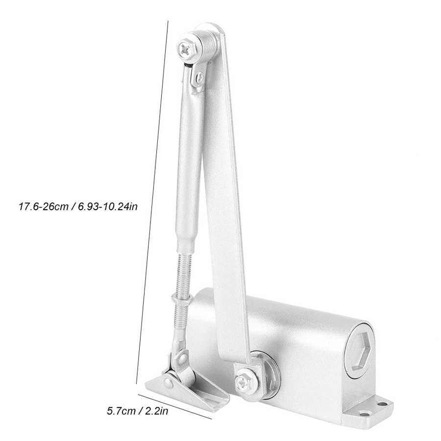 Modern Hydraulic Automatic Door Closer Adjustable Hydraulic Buffer Fire Door Closer Positioning Doors Controller 65KG